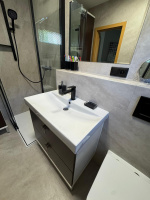  Hotová renovace koupelny – vinylová podlaha Bukoma STONE U-CLICK XL Pískovec Světlý 3